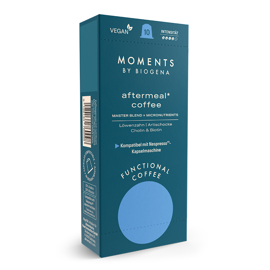 Moments by Biogena aftermeal coffee Packung Front