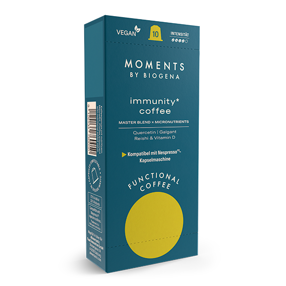 Moments by Biogena immunity coffe Frontalansicht