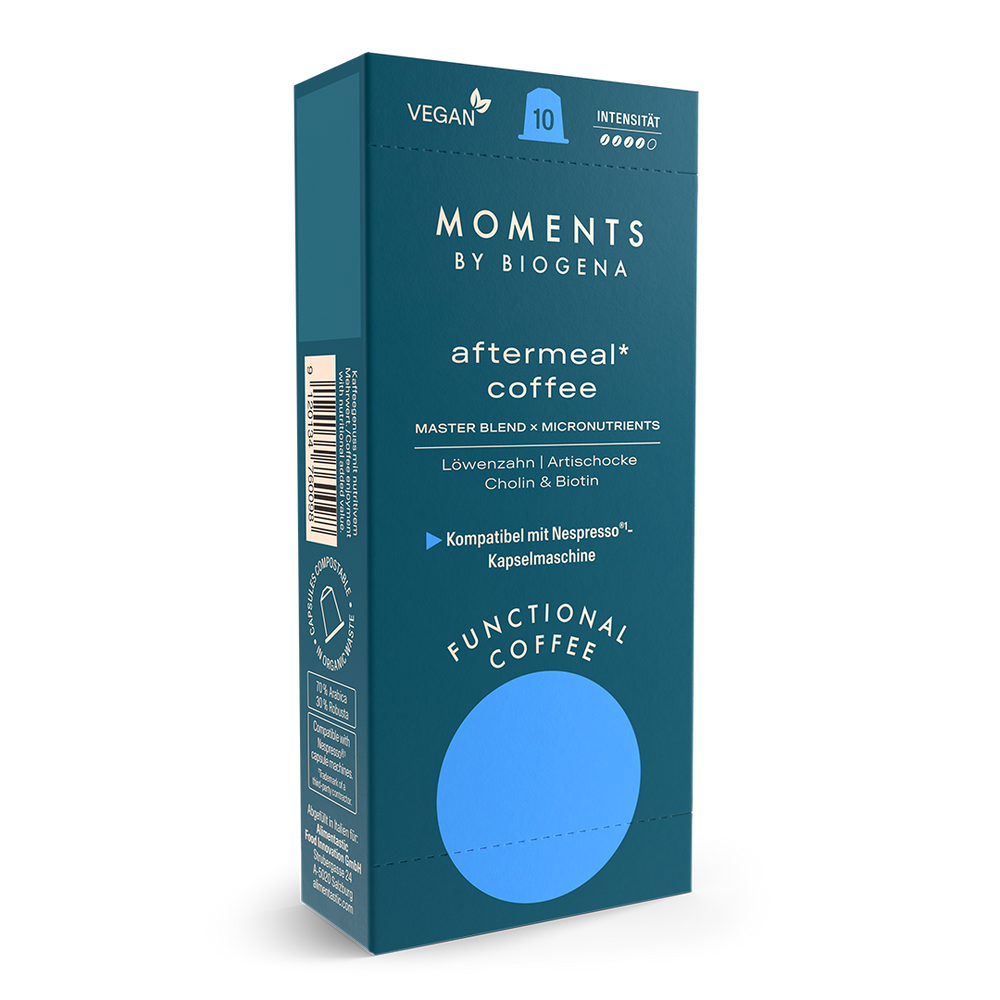Moments by Biogena aftermeal coffee Packung Front