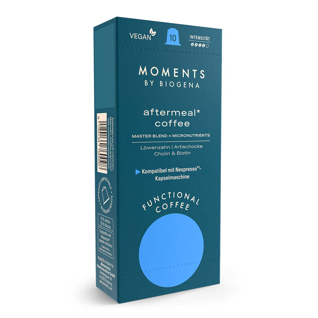 Moments by Biogena aftermeal coffee Packung Front
