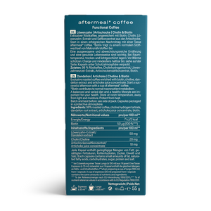 Moments by Biogena aftermeal coffee Packung Rueckseite