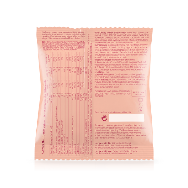 Moments by Biogena beauty bites Packung Rueckseite