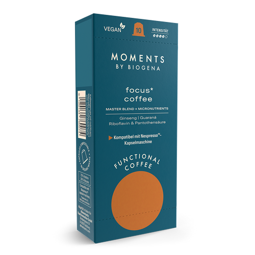 Moments by Biogena focus coffee Packung Front