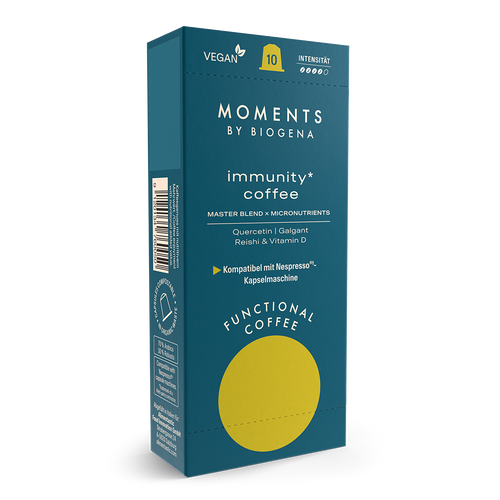 Moments by Biogena immunity coffe Frontalansicht
