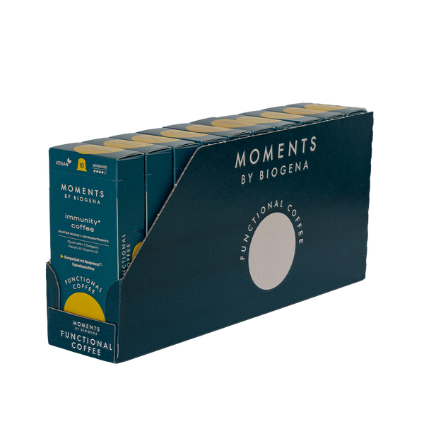 Moments by Biogena immunity coffee Zehnerpackung