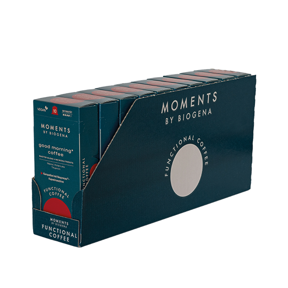 Moments by Biogena good morning coffee Zehnerpackung
